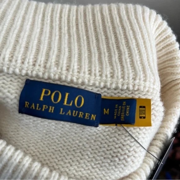 NWT Polo Ralph Lauren Polo Varsity Turtleneck Sweater. M. $348 - Picture 6 of 13